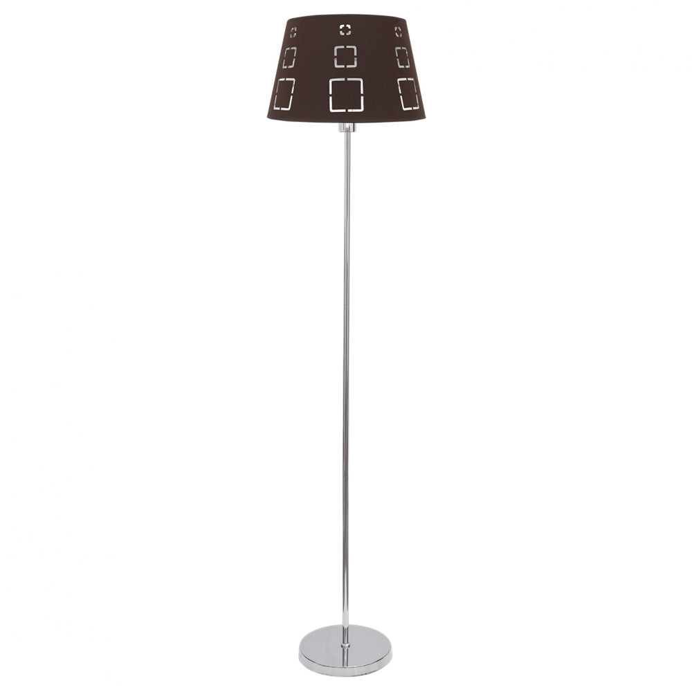 Lámpara de pie Celaya marrón Fabrilamp / Abrila diseño calado ref 122141002