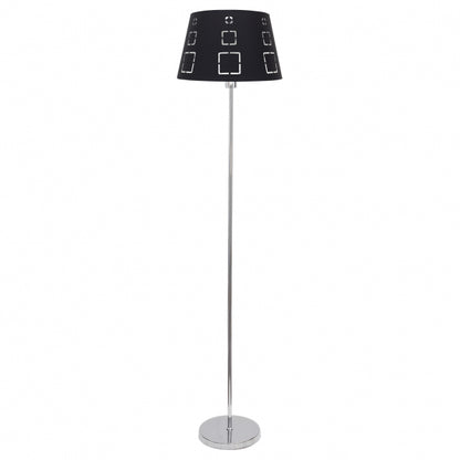 Pie de salón Celaya negro de Fabrilamp, diseño moderno y elegante para iluminar tu sala.  Compra en luzguru.com