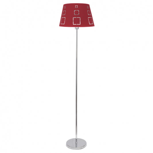 Lámpara de Pie Celaya 166 cm Pantalla Calada Roja Fabrilamp - vista principal | Fabrilamp / Abrila