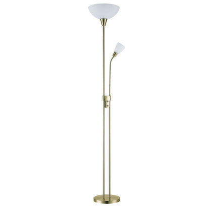 Pie de Salón Deneb Cuero Fabrilamp / Abrila 135642014 con Lector Orientable