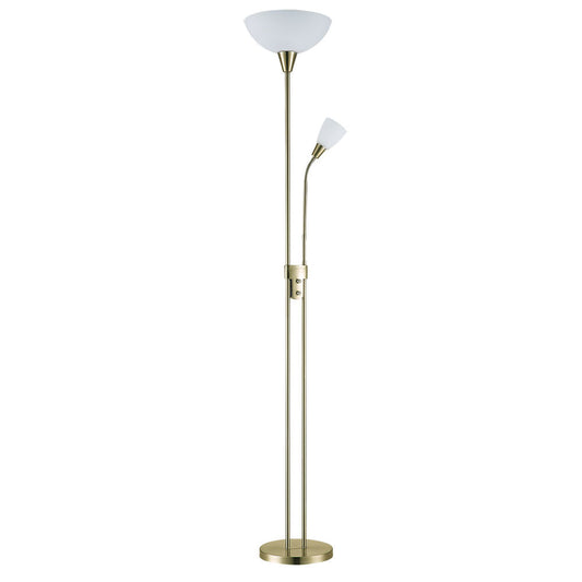 Pie de Salón Deneb Cuero Fabrilamp / Abrila 135642014 con Lector Orientable