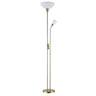 Pie de Salón Deneb Cuero Fabrilamp / Abrila 135642014 con Lector Orientable