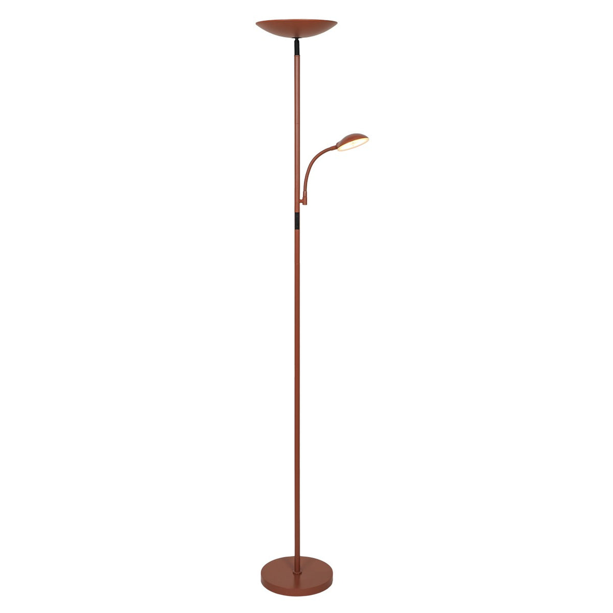 Pie de Salón LED KOS Terracota 18W+5W con Lector Alemar - vista principal | AJP / Alemar · Ref. 11966