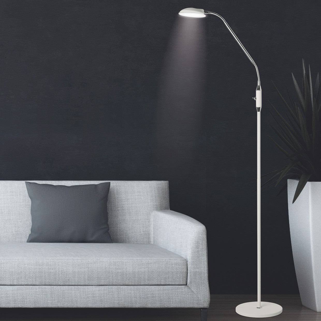 Medidas Pie de Salón LED Nao Blanco AJP/Alemar Ref. 10304 - luzguru.com
