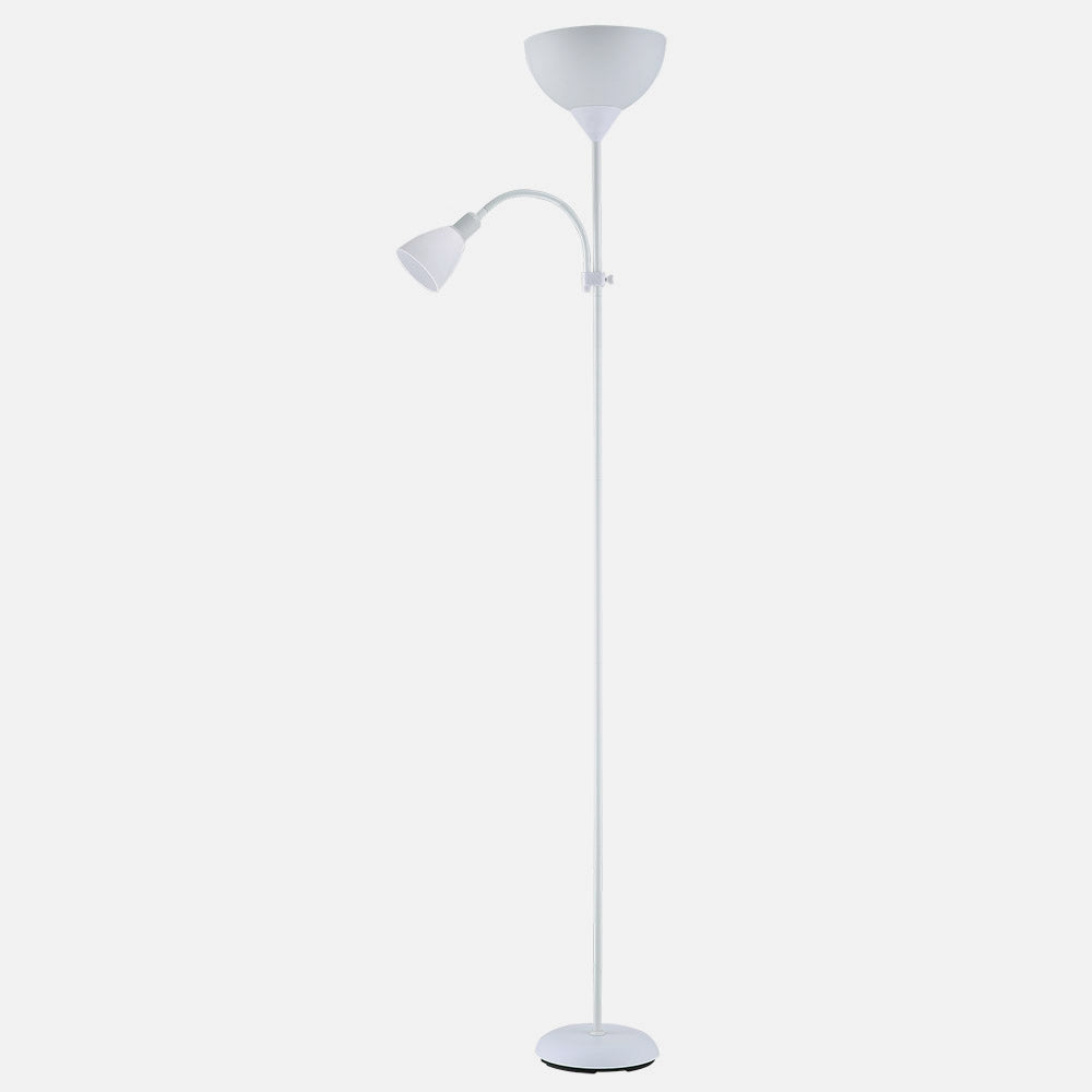 Lámpara de pie con lector regulable en altura y orientable