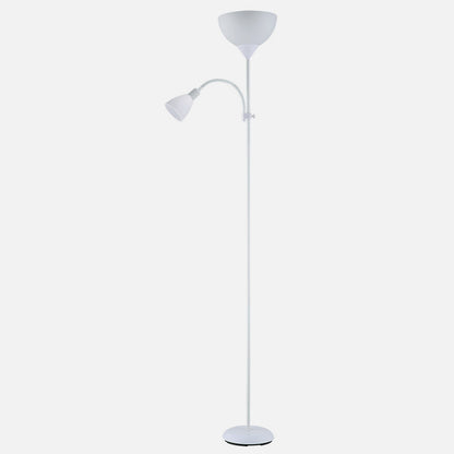 Lámpara de pie con lector regulable en altura y orientable
