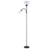Lámpara de pie Rigel con lector Fabrilamp / Abrila 135542002 para salón y estudio