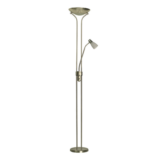 ROSS Lámpara de Pie con Lector Cuero Fabrilamp / Abrila - Ref. 136243014