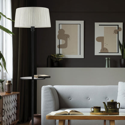 Pie de salón Martín Negro AJP/Alemar (Ref. 11112) - Medidas: Diseño moderno, base metálica robusta y envío rápido.  Compra ya en LuzGuru.com
