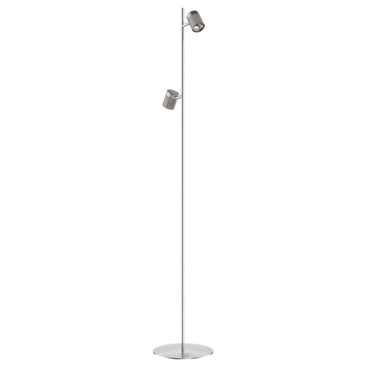 Lámpara de Pie Bolzano 150 cm Níquel Satinado 2 Luces Alemar - vista principal | AJP / Alemar