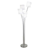 Pie de salón AJP / Alemar Sebastien 11395 - Níquel satinado - 4 luces - luzguru.com