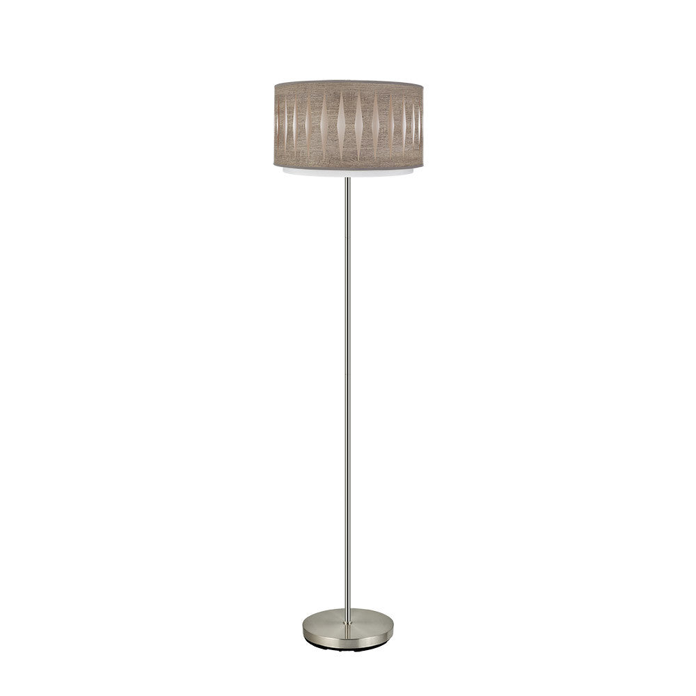 Lámpara de pie Alexandra Fabrilamp / Abrila moderna madera gris, Ref. 177841083