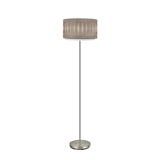 Lámpara de pie Alexandra Fabrilamp / Abrila moderna madera gris, Ref. 177841083