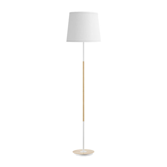 Lámpara de pie Alondra Fabrilamp / Abrila nature blanca y haya, referencia 252541068
