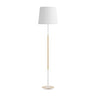 Lámpara de pie Alondra Fabrilamp / Abrila nature blanca y haya, referencia 252541068