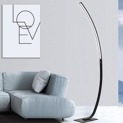 Medidas Pie Salón LED Apolo Negro Mate AJP/Alemar Ref. 11113 - luzguru.com
