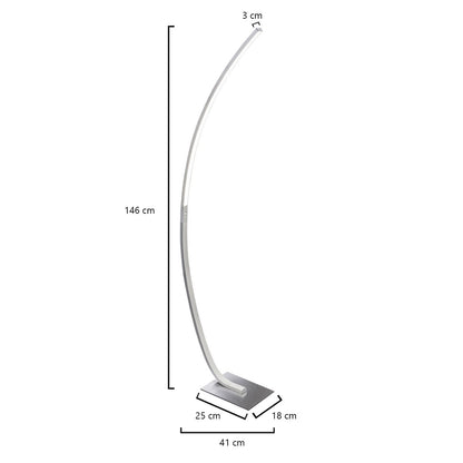 Medidas lámpara pie salón LED Apolo AJP/Alemar (Ref. 10683) - luzguru.com
