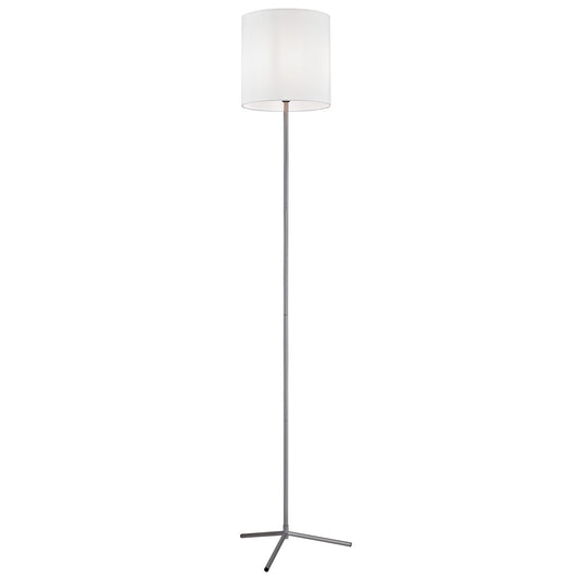 Lámpara de Pie Clio 153 cm Plata con Pantalla Blanca Alemar - vista principal | AJP / Alemar