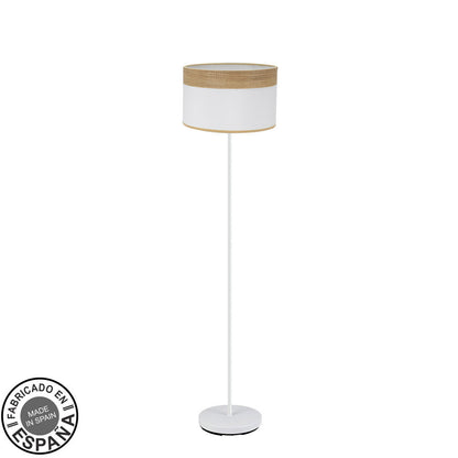 Pie de Salón Cloe Blanco y Madera Clara Fabrilamp / Abrila 175441085
