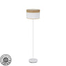 Pie de Salón Cloe Blanco y Madera Clara Fabrilamp / Abrila 175441085