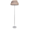 Lámpara de pie Colonia Fabrilamp / Abrila moderna cromo y gris, ref: 023841028