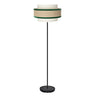 Lámpara de pie Cornalina Fabrilamp / Abrila textil beis y verde Ref. 246941006