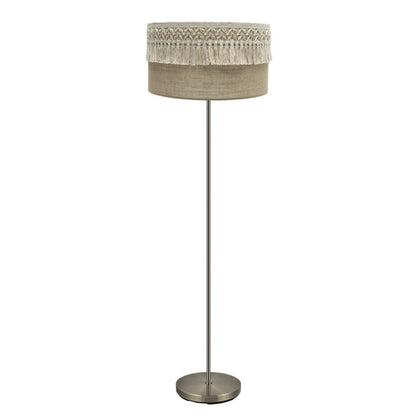 Lámpara de Pie Ekaterina 164 cm Pantalla Saco y Cuero Fabrilamp - vista principal | Fabrilamp / Abrila