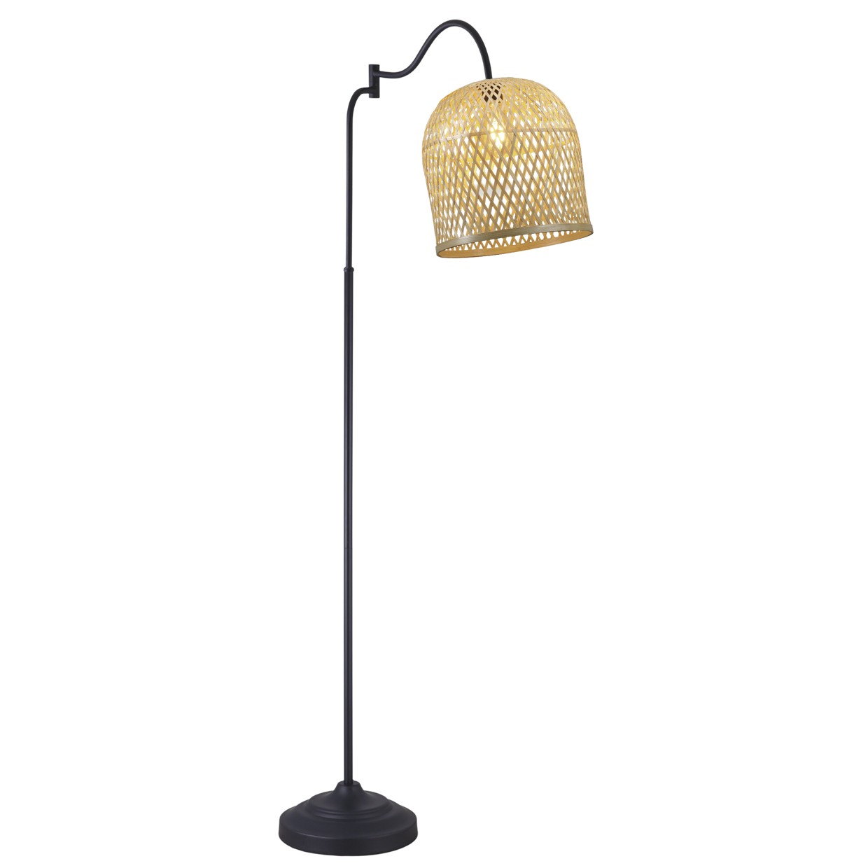 Pie de salón Florian Mimbre Natural - AJP / Alemar - 11089 - luzguru.com