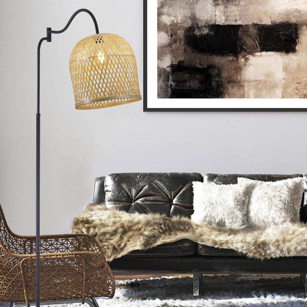 Medidas pie salón Florian Mimbre Natural AJP/Alemar Ref. 11089 - LuzGuru.com
