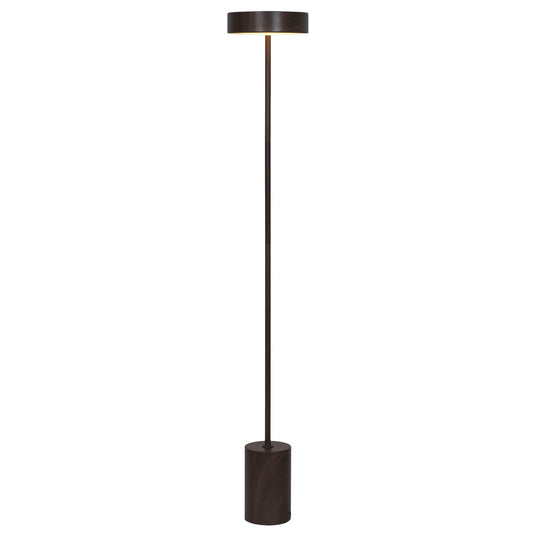 Pie de Salón LED Fresno 125 cm Madera Oscura Alemar - vista principal | AJP / Alemar