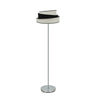 Lámpara de pie Hara Fabrilamp / Abrila cromo y pantalla bicolor, ref. 179841009
