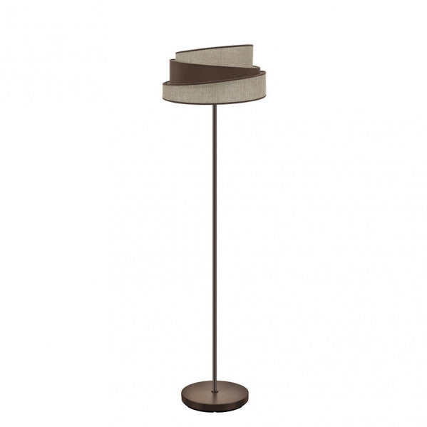 Pie de salón Hara marrón de Fabrilamp, diseño moderno y elegante para iluminar tu hogar. luzguru.com