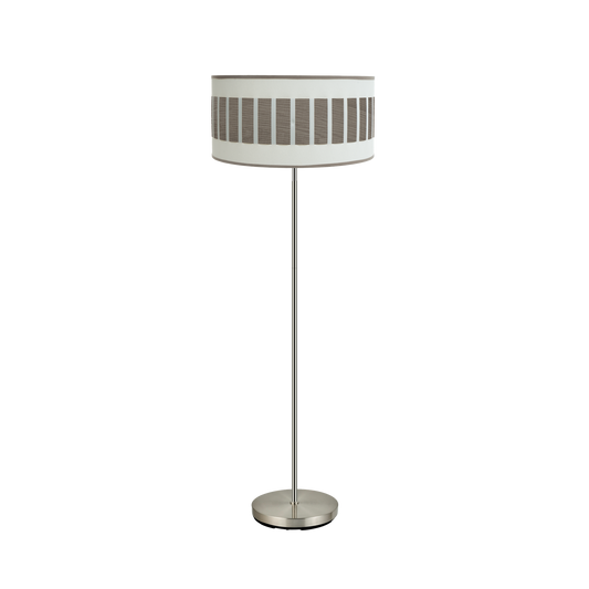 Pie Salón moderno Ivanna Blanco / Madera Gris – vista principal · Ref. 188441083