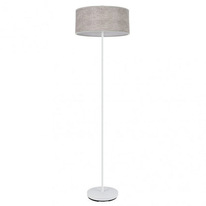 Pie de salón Jerte Blanco/Cemento Gris de Fabrilamp, diseño moderno y elegante para tu sala.