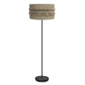 Pie de Salón Kala con pantalla de saco y flecos negro de Fabrilamp / Abrila, SKU 186741009