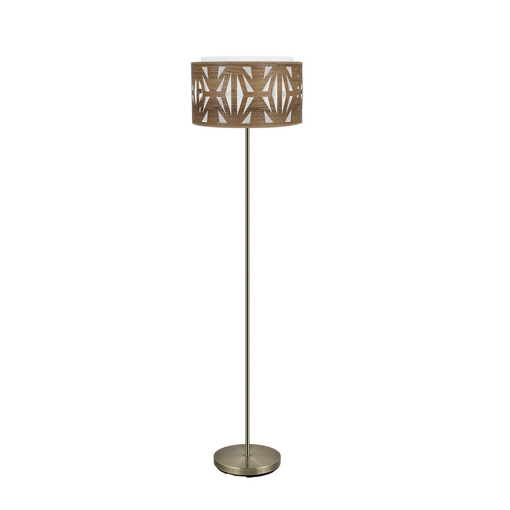 Lámpara de pie Katerina Fabrilamp / Abrila madera oscura, diseño moderno Ref: 177941084