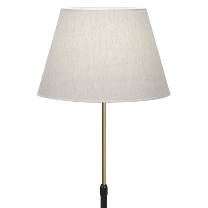 Pie de salón Kendal AJP/Alemar 11392: medidas detalladas. Diseño moderno negro y latón. LuzGuru.
