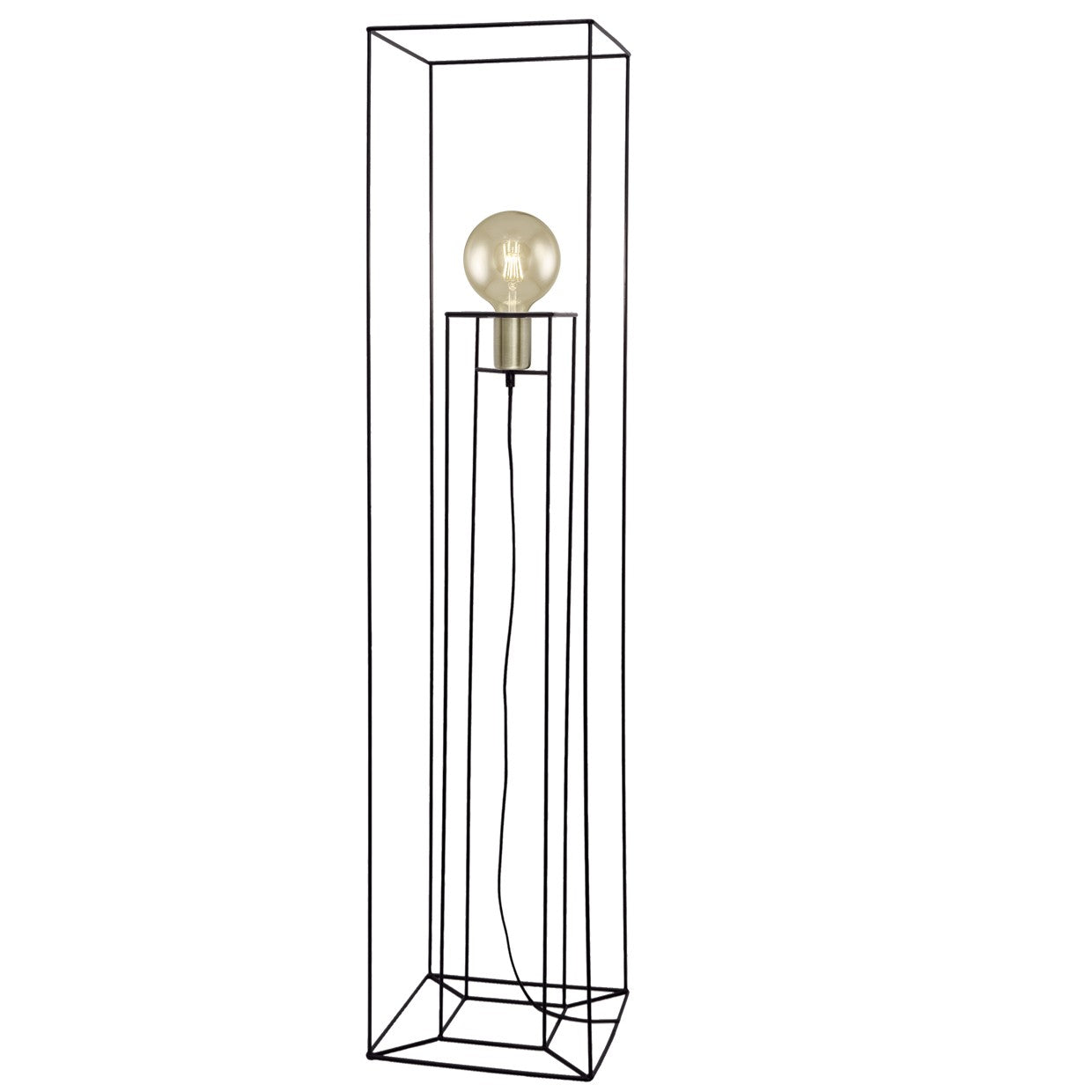 Pie de salón Kendi Negro-Brass AJP / Alemar - 10932 - luzguru.com