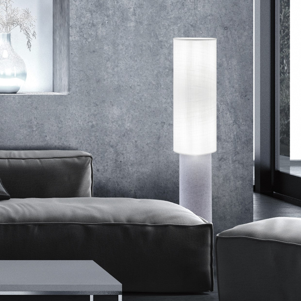 Pie de salón Kilian Blanco/Gris - AJP / Alemar - 11778 - luzguru.com