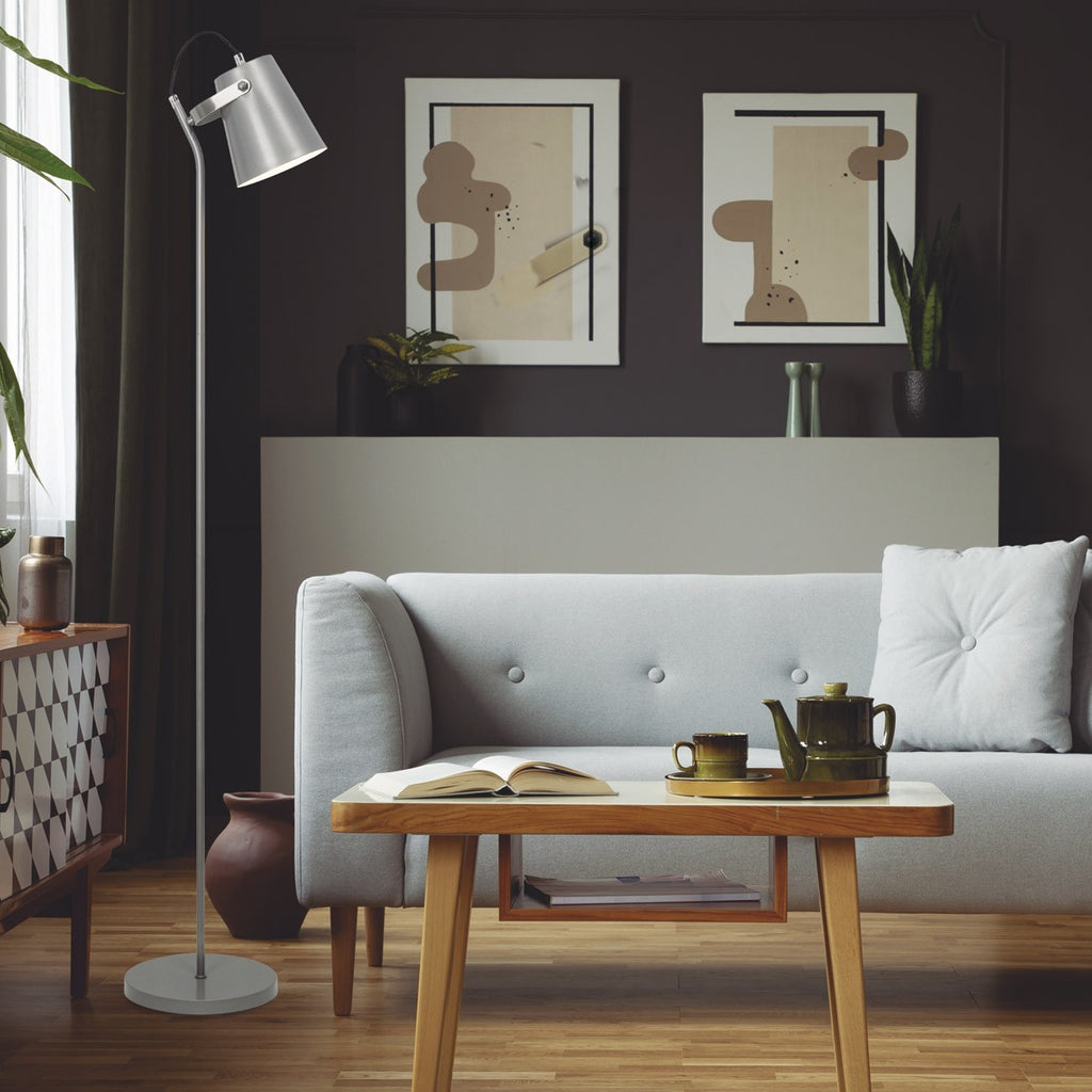 Medidas del pie de salón Lupen Plata AJP/Alemar (Ref. 10938) - LuzGuru.com
