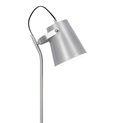 Pie de salón Lupen Plata AJP/Alemar (Ref. 10938): medidas detalladas. Ilumina tu hogar con estilo y modernidad.  Compra en LuzGuru.
