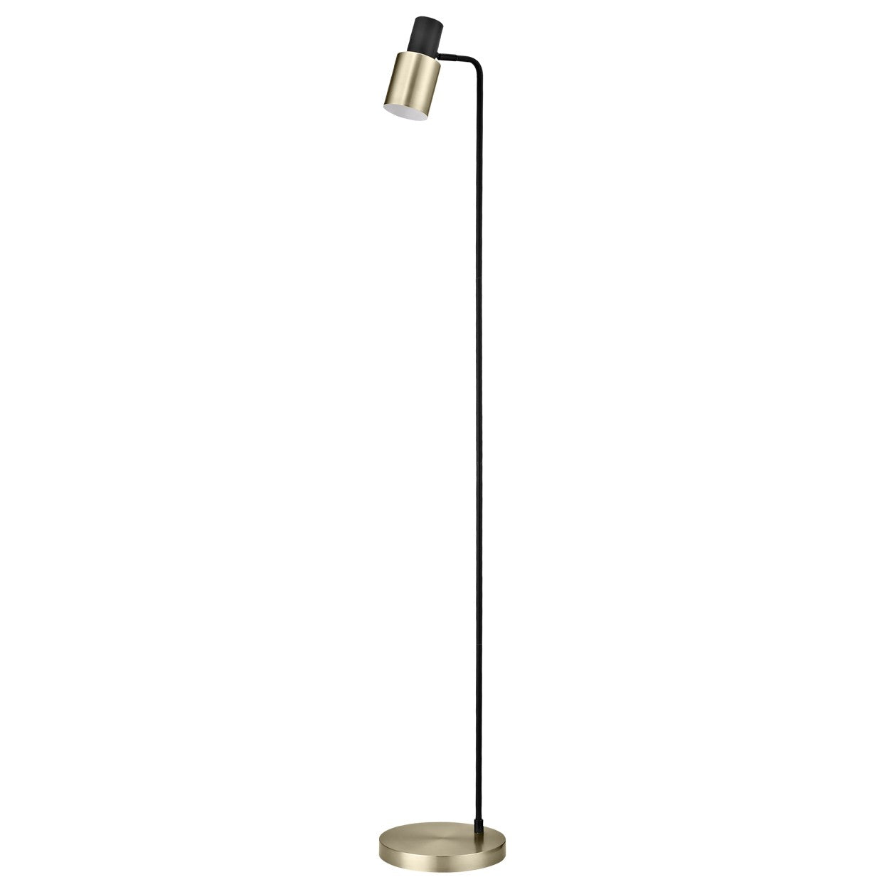 Pie de salón AJP / Alemar Maena Negro-Latón - 10895 - luzguru.com