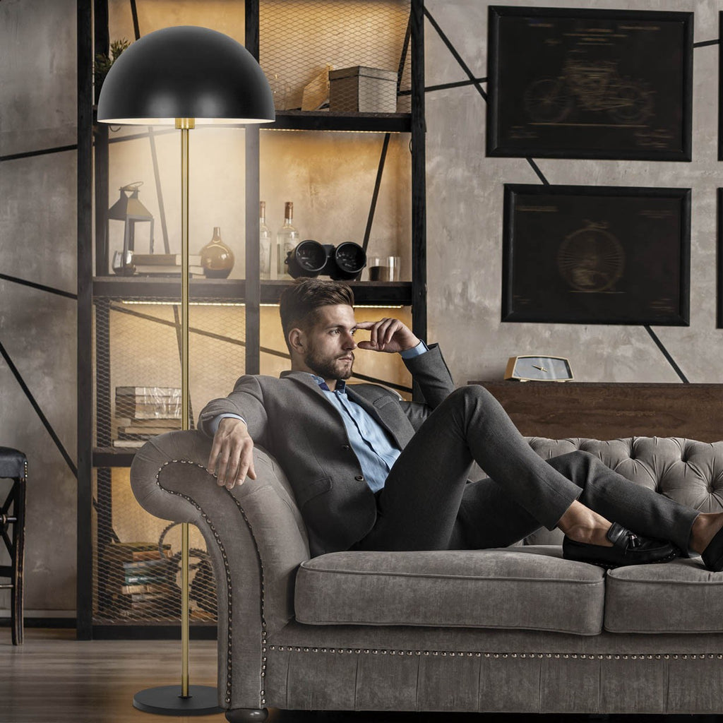 Medidas pie salón MARNAU Negro AJP/Alemar Ref. 11115 - luzguru.com
