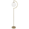 Pie de salón Midas Latón/Blanco 11394 - AJP / Alemar - luzguru.com