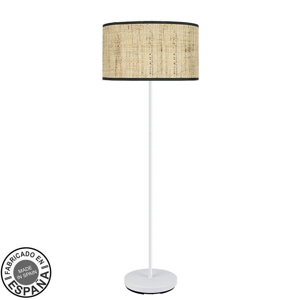 Lámpara de pie MODA cañizo Fabrilamp / Abrila ref. 212441071 para salón moderno