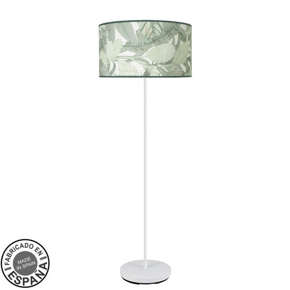 Lámpara de Pie Moda 163 cm Pantalla Fabrilamp - Hoja Verde, Blanco | Fabrilamp / Abrila · Ref. 212441011