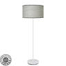 Lámpara de pie MODA Fabrilamp / Abrila textil blanco y gris, Ref. 212441041