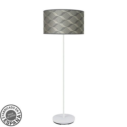Pie de Salón Moda 163 cm Pantalla Tetris Gris Fabrilamp - vista principal | Fabrilamp / Abrila