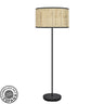 Lámpara de pie MODA Fabrilamp / Abrila con cañizo oscuro, ref. 212441079