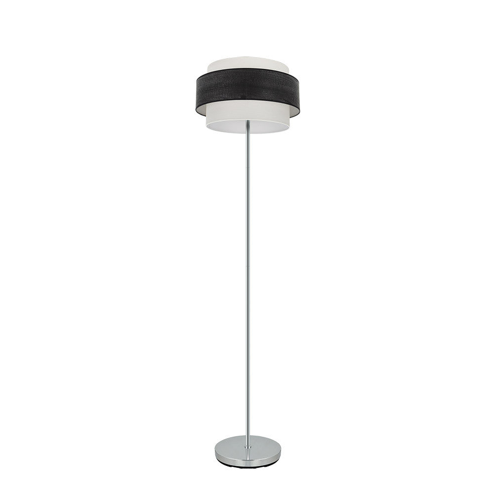 Lámpara de pie Myriam Fabrilamp / Abrila madera negra, diseño moderno y elegante 177641009